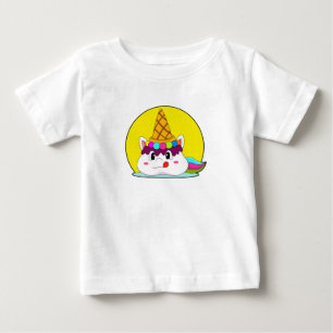 Unicorn with Ice cream cone Baby T-Shirt