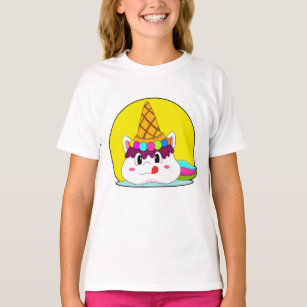 Unicorn with Ice cream cone T-Shirt