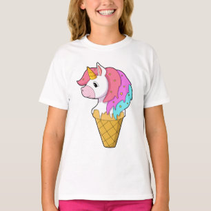 Unicorn with Ice cream T-Shirt