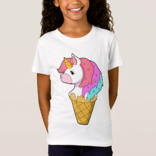Unicorn with Ice cream T-Shirt
