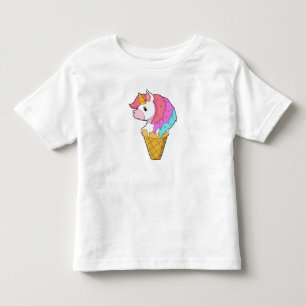 Unicorn with Ice cream Toddler T-Shirt