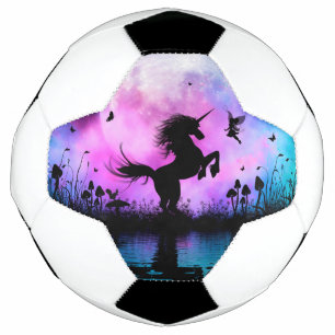 Unicorn with little fairy football