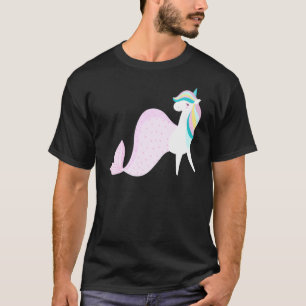 Unicorn With Mermaid Tail Mythical Magical Creatur T-Shirt