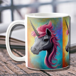 Unicorn with Pink Mane   Coffee Mug