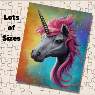 Unicorn with Pink Mane Jigsaw Jigsaw Puzzle