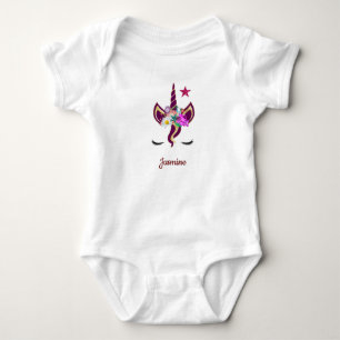 Unicorn with Pony Face Baby Shirt
