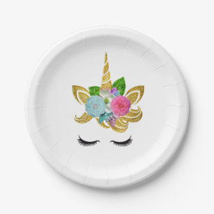 Unicorn with Pony Themed Paper Plates
