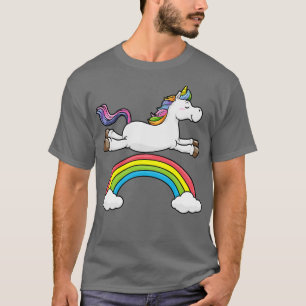 Unicorn with Rainbow and Clouds T-Shirt