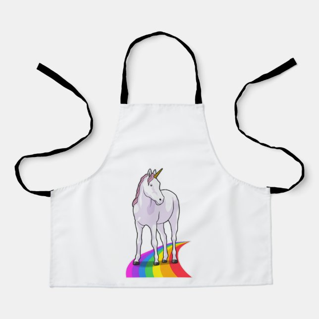 Unicorn with Rainbow Apron (Front)