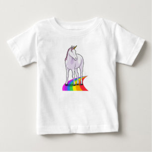 Unicorn with Rainbow Baby T-Shirt