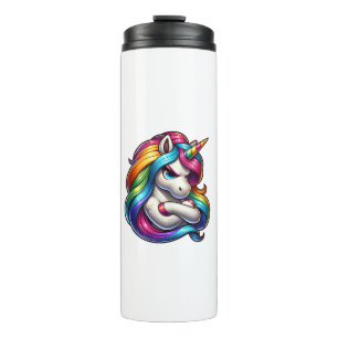 Unicorn With Rainbow Mane Art Tank Top Thermal Tumbler