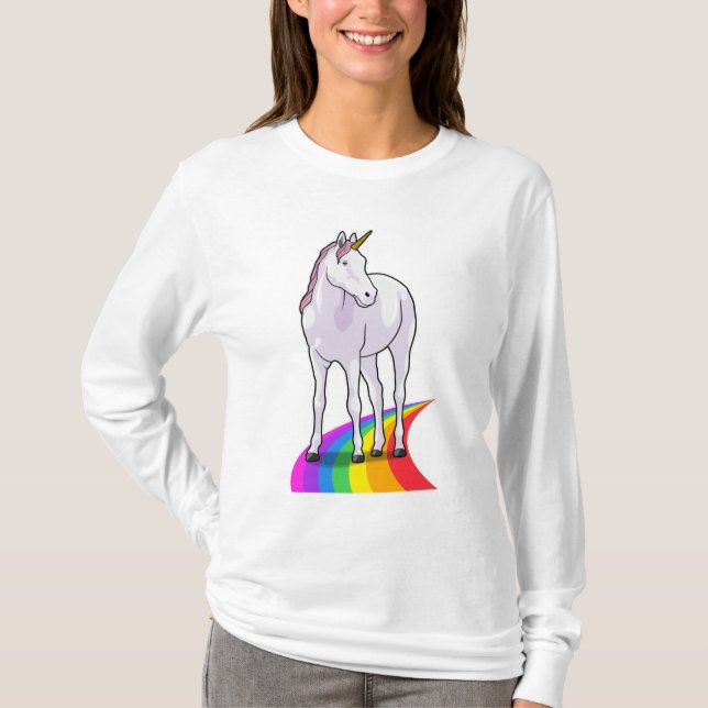 Unicorn with Rainbow T-Shirt (Front)