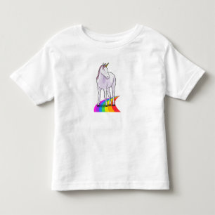 Unicorn with Rainbow Toddler T-Shirt