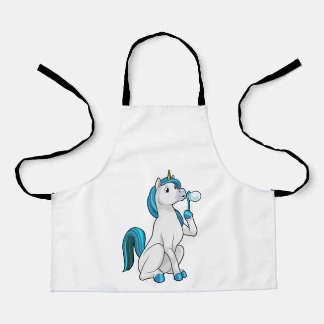 Unicorn with Soap bubbles Apron (Front)