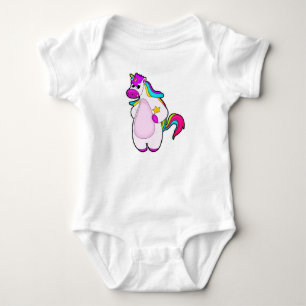 Unicorn with Star Baby Bodysuit