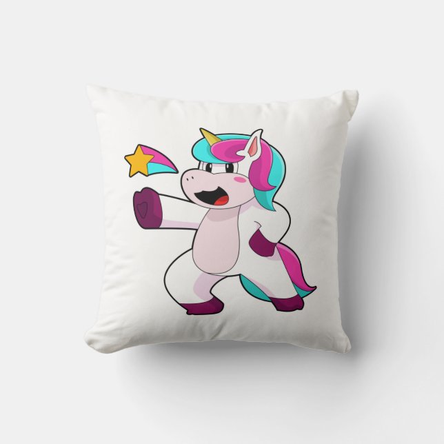 Unicorn with Star Cushion (Front)