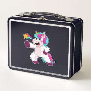 Unicorn with Star Metal Lunch Box