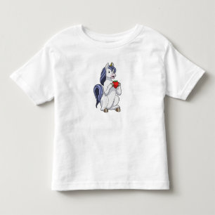 Unicorn with Strawberry Fruit Toddler T-Shirt