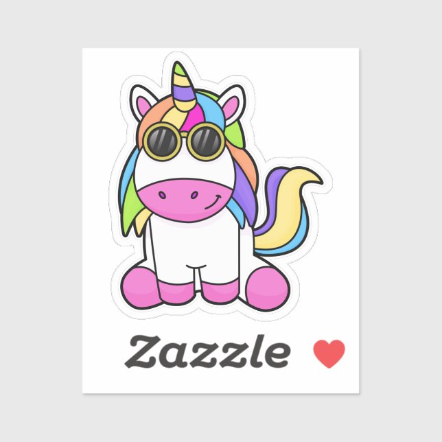 Unicorn with Sunglasses (Sheet)