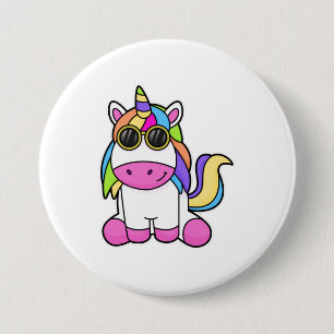 Unicorn with Sunglasses 7.5 Cm Round Badge