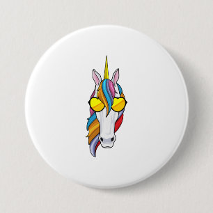 Unicorn with Sunglasses 7.5 Cm Round Badge