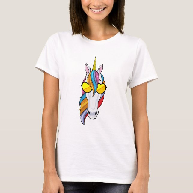 Unicorn with Sunglasses T-Shirt (Front)