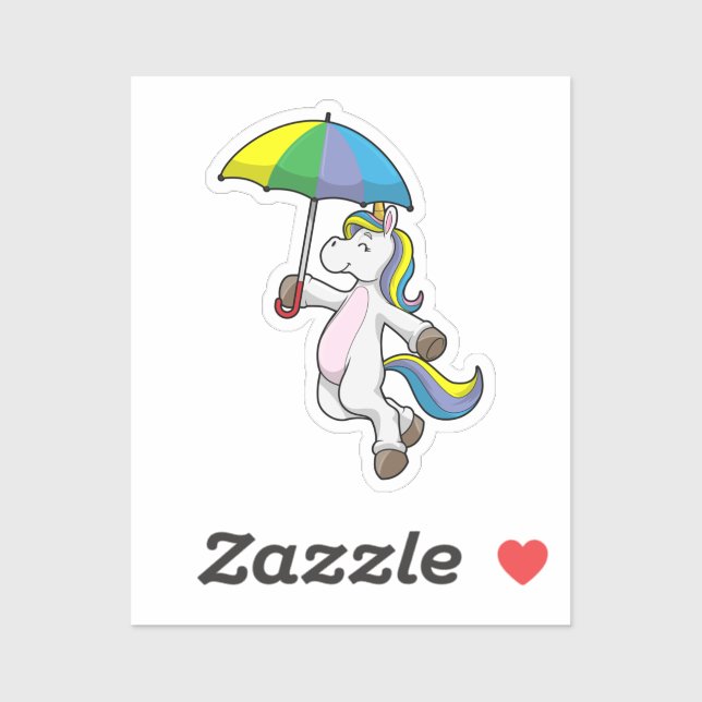 Unicorn with Umbrella (Sheet)