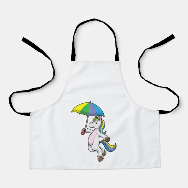 Unicorn with Umbrella Apron (Front)