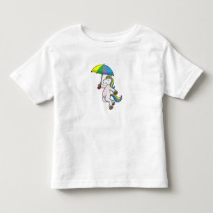 Unicorn with Umbrella Toddler T-Shirt