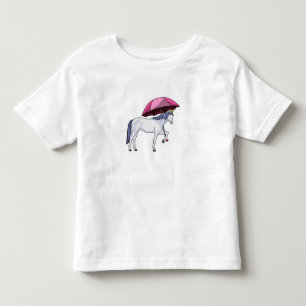Unicorn with Umbrella Toddler T-Shirt