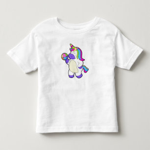 Unicorn with Volleyball Toddler T-Shirt