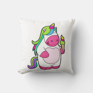 Unicorn with Waffle Ice cream Cushion
