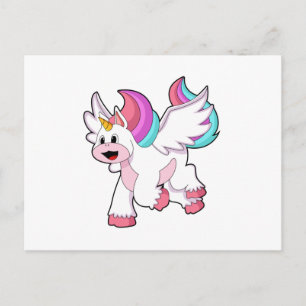 Unicorn with Wing.PNG Postcard
