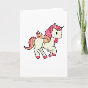 Unicorn with Wings Card