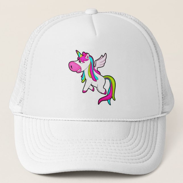 Unicorn with Wings Trucker Hat (Front)