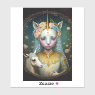 Unicorn Woman Fantasy Art