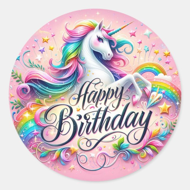 Unicorn Wonders Stickers (Front)