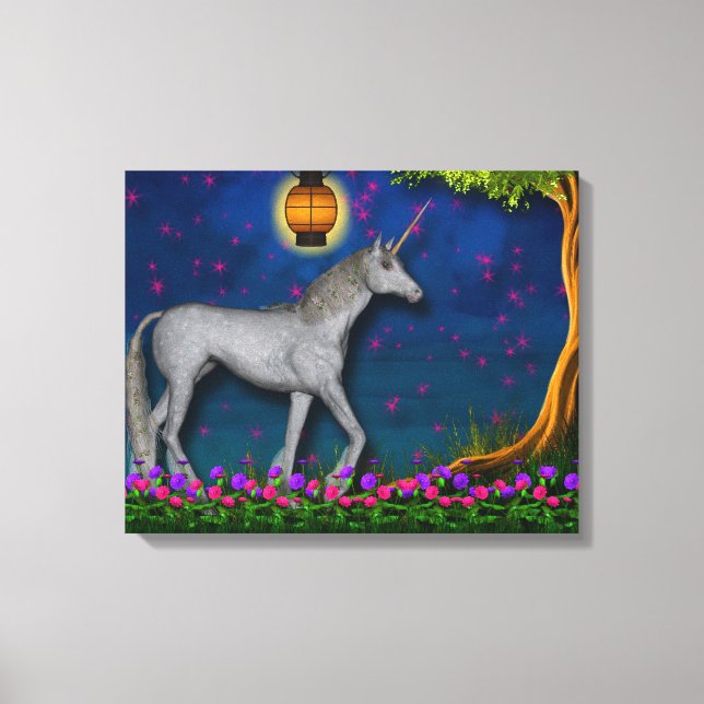 Unicorn World Wrapped Canvas (Front)