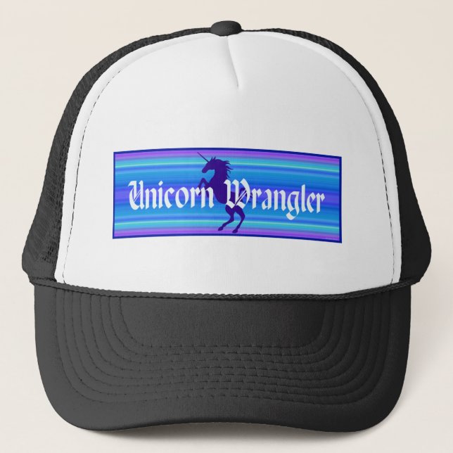 Unicorn Wrangler Trucker Hat (Front)