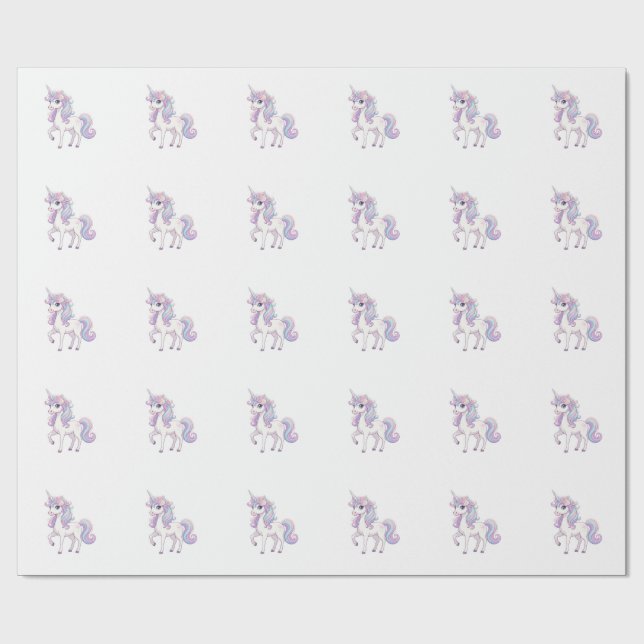 Unicorn  Wrapping Paper (Flat)