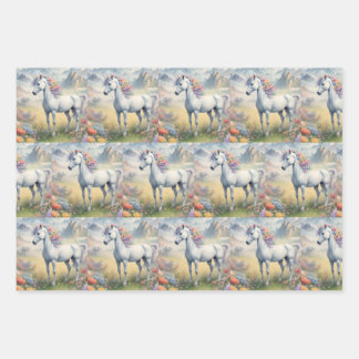 Unicorn Wrapping Paper Flat Sheet