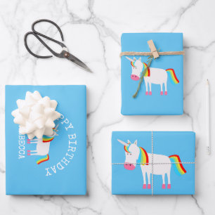 Unicorn Wrapping Paper Sheet