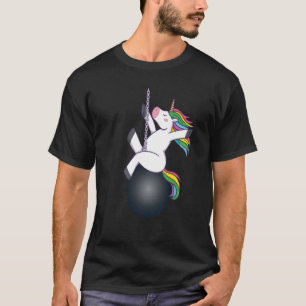 unicorn wrecking ball saying T-Shirt
