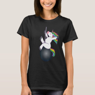 unicorn wrecking ball saying T-Shirt