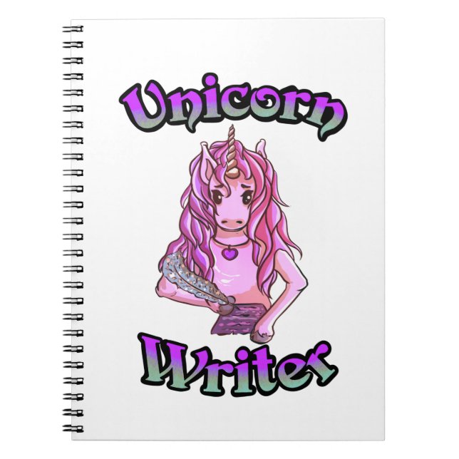 Unicorn Writer Notebook (Front)