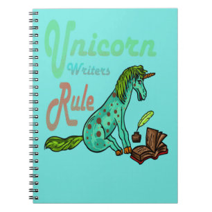 Unicorn Writers Rule Notebook