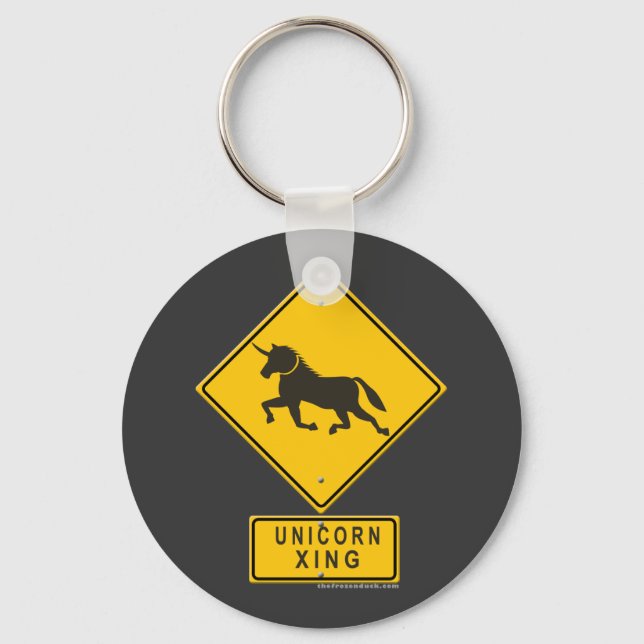 Unicorn XING Key Ring (Front)
