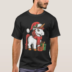 Unicorn Xmas Decoration Santa Unicorn Christmas T-Shirt