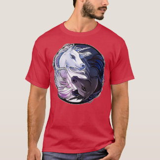 Unicorn Yin Yang Funny Yoga Unicorns Men Women T-Shirt