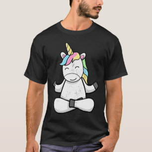 Unicorn Yoga Magical Unicorns Fantasy Meditation M T-Shirt